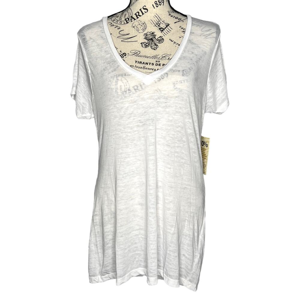 Threads 4 Thought X-LARGE T4T Triblend V-Neck Semi Sheer Short Sleeve Tee